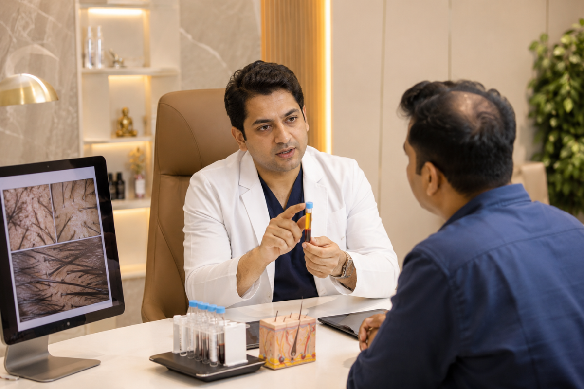 PRP and GFC treatment for hair and skin